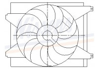 Fan, radiator 85587 Nissens