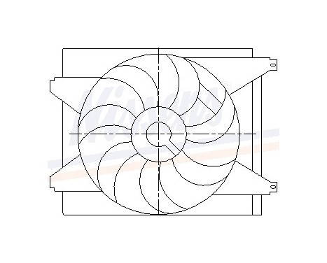 Fan, radiator 85587 Nissens