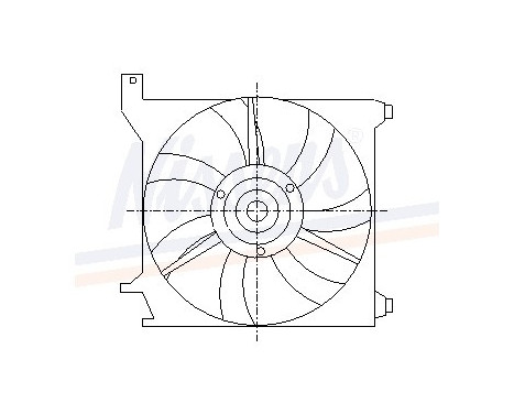 Fan, radiator 85589 Nissens