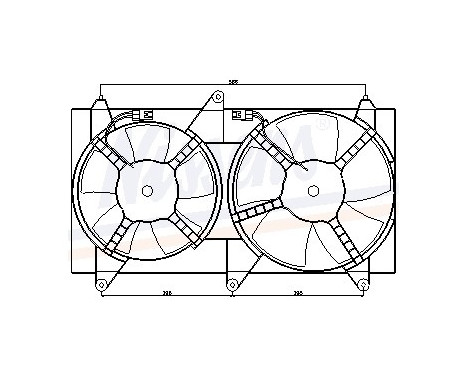 Fan, radiator 85611 Nissens