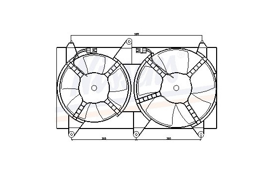 Fan, radiator 85611 Nissens