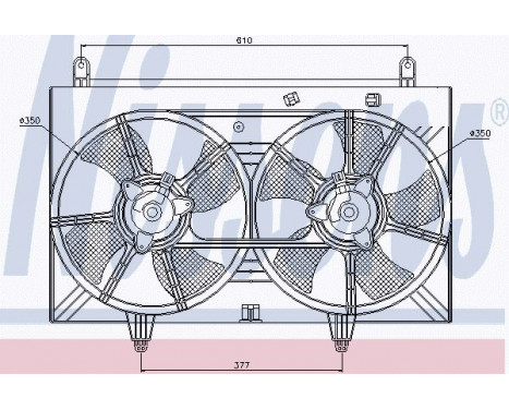 Fan, radiator 85615 Nissens, Image 3