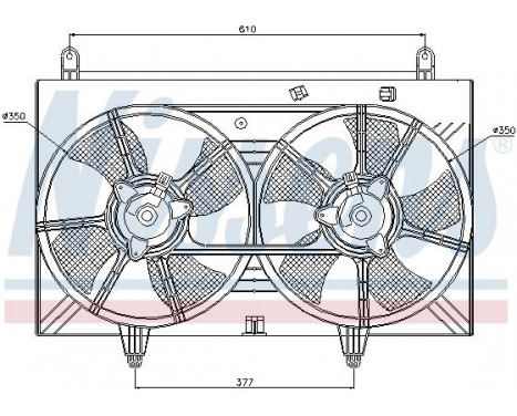 Fan, radiator 85615 Nissens, Image 4