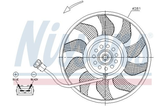 Fan, radiator 85618 Nissens, Image 6