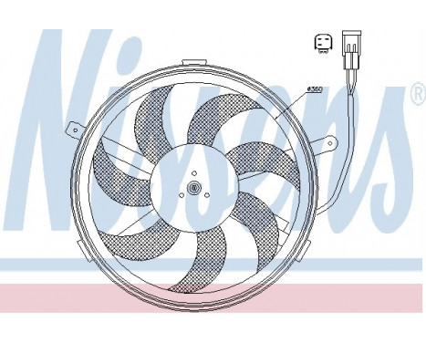 Fan, radiator 85631 Nissens, Image 6