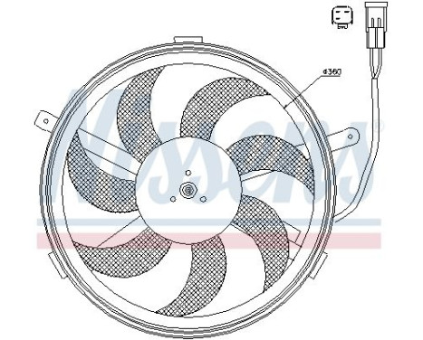 Fan, radiator 85631 Nissens, Image 7