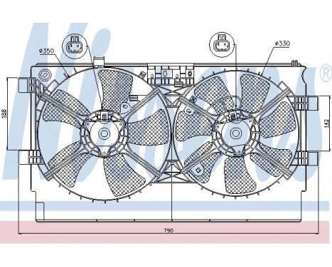 Fan, radiator 85635 Nissens, Image 6