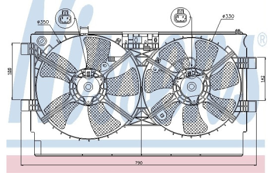 Fan, radiator 85635 Nissens, Image 6