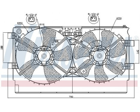 Fan, radiator 85635 Nissens, Image 7