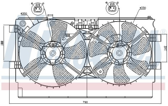 Fan, radiator 85635 Nissens, Image 7