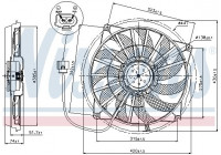 Fan, radiator 85637 Nissens