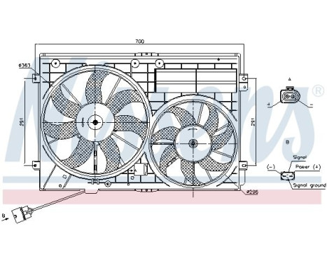 Fan, radiator 85643 Nissens, Image 10