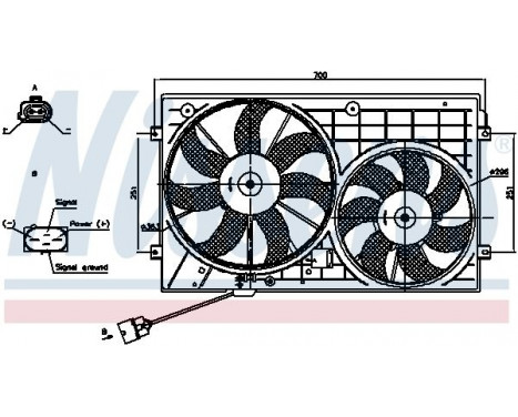 Fan, radiator 85644 Nissens, Image 6
