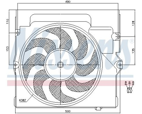 Fan, radiator 85645 Nissens, Image 6