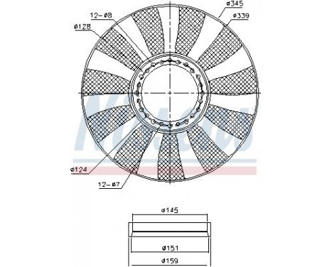 Fan, radiator 85664 Nissens, Image 5