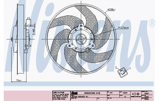 Fan, radiator 85667 Nissens, Image 6