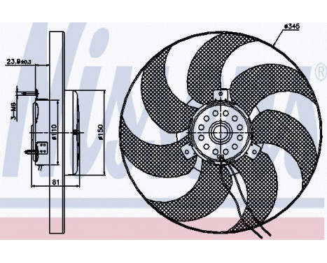 Fan, radiator 85676 Nissens, Image 6