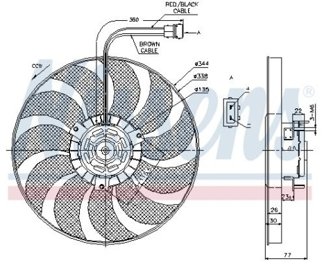 Fan, radiator 85676 Nissens, Image 7