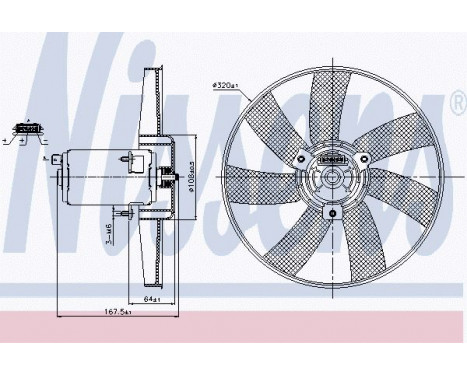 Fan, radiator 85677 Nissens, Image 6