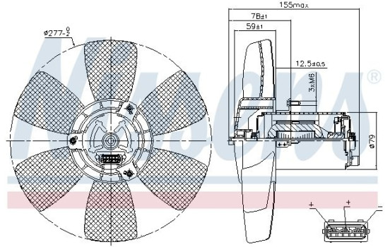Fan, radiator 85679 Nissens, Image 6