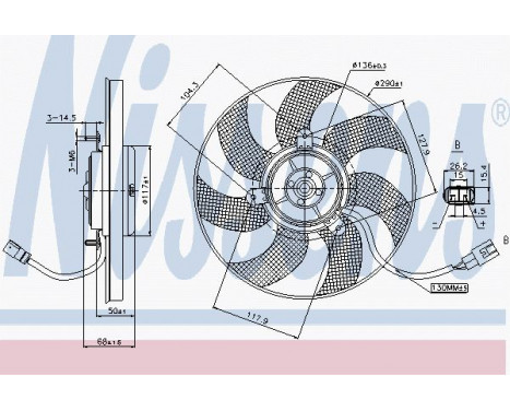 Fan, radiator 85680 Nissens, Image 7