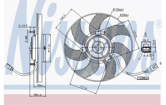 Fan, radiator 85680 Nissens, Image 7
