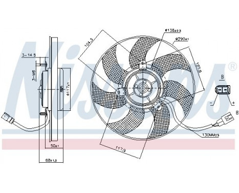 Fan, radiator 85680 Nissens, Image 6