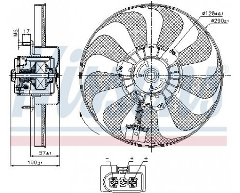 Fan, radiator 85684 Nissens, Image 6