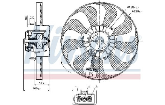 Fan, radiator 85684 Nissens, Image 2