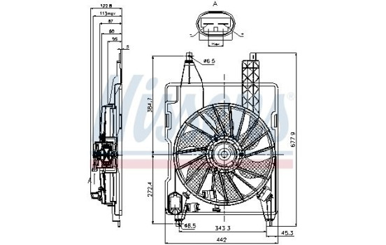 Fan, radiator 85706 Nissens, Image 6