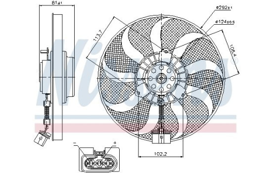 Fan, radiator 85715 Nissens, Image 6