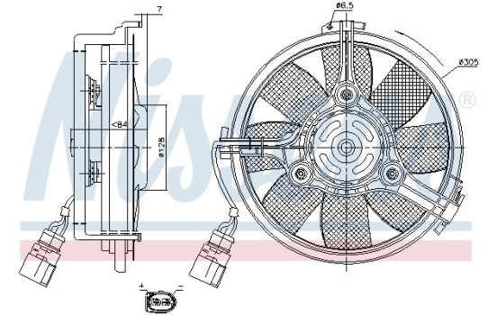 Fan, radiator 85742 Nissens, Image 6