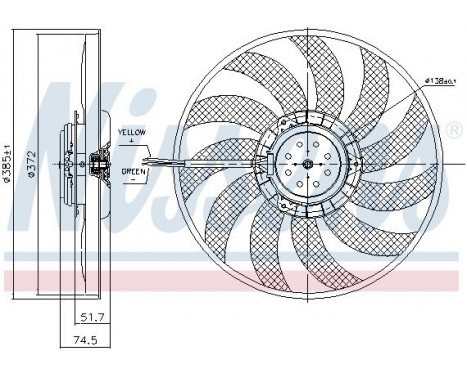 Fan, radiator 85743 Nissens, Image 5