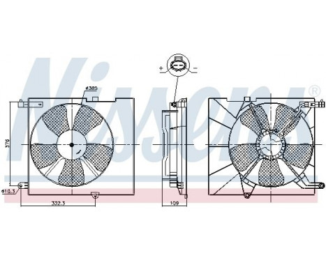 Fan, radiator 85746 Nissens, Image 6