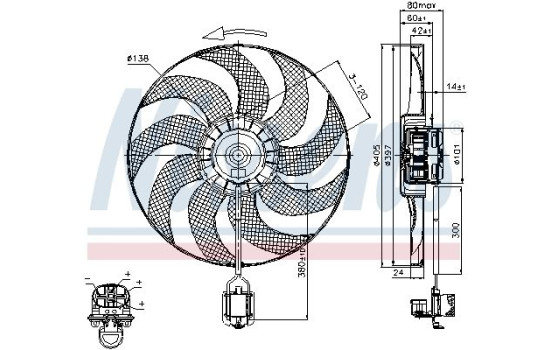 Fan, radiator 85748 Nissens, Image 6