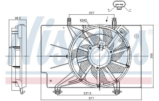 Fan, radiator 85752 Nissens, Image 7