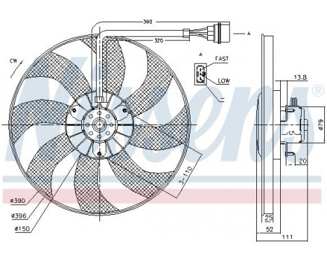 Fan, radiator 85796 Nissens, Image 6