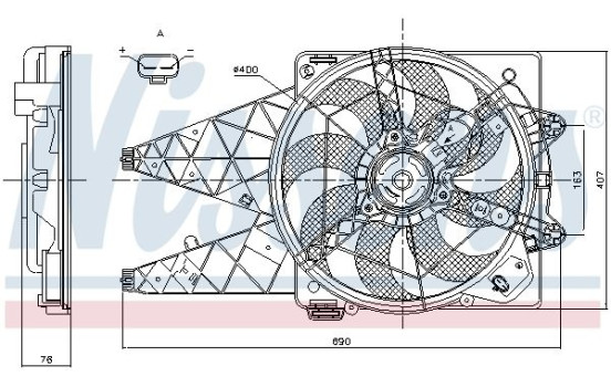 Fan, radiator 85881 Nissens, Image 6
