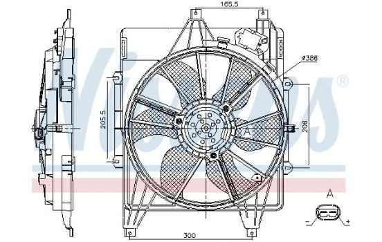Fan, radiator 85882 Nissens, Image 6