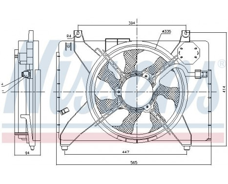 Fan, radiator 85884 Nissens, Image 6