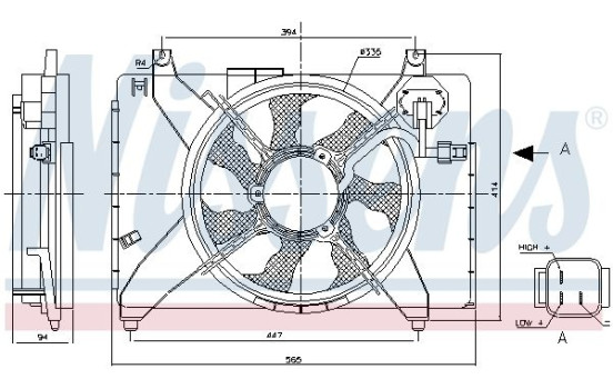 Fan, radiator 85895 Nissens, Image 6