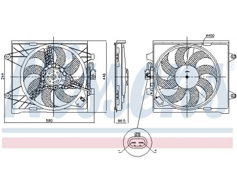 Fan, radiator 85921 Nissens, Image 7