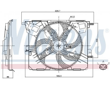 Fan, radiator 85926 Nissens, Image 6