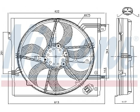 Fan, radiator 85935 Nissens, Image 6