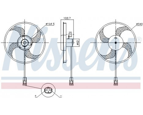 Fan, radiator 85947 Nissens, Image 6