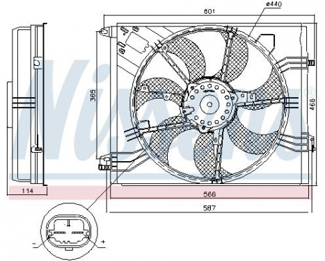 Fan, radiator 85948 Nissens, Image 6