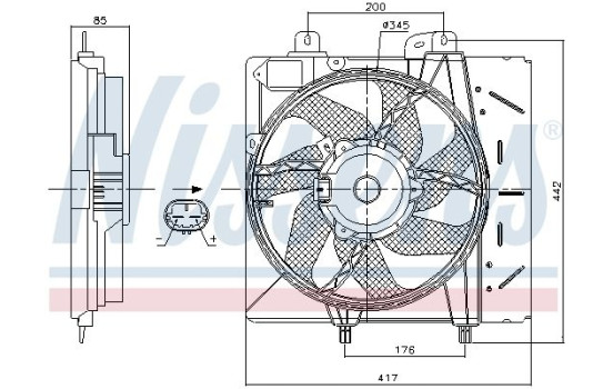 Fan, radiator 85991 Nissens, Image 6