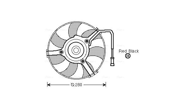 Fan, radiator AI7504 Ava Quality Cooling