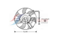 Fan, radiator AI7504 Ava Quality Cooling
