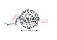 Fan, radiator AI7510 Ava Quality Cooling
